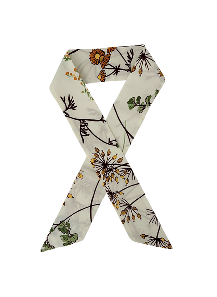 COTTON TWILLY: MARGARITA PRINT: IVORY - 32" x 3"