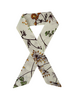 COTTON TWILLY: MARGARITA PRINT: IVORY - 32" x 3"