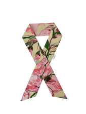 COTTON TWILLY: SICILY PRINT: VANILLA - 32" x 3"