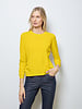 SUPERFINE LIGHT WEIGHT CREW SWEATER: YELLOW