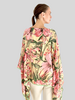 CASHMERE PRINTED PONCHO: SICILY: VANILLA
