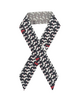 SILK TWILLY: BASSET PRINT NAVY BLUE AND GREY-32" x 3