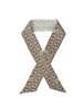 SILK TWILLY: BASSET PRINT LIGHT BLUE AND BLUE-32" x 3