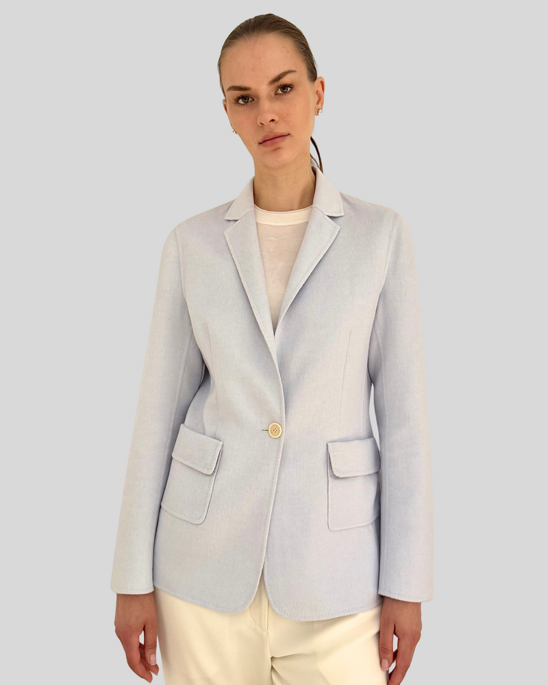 DOUBLE FACED BLAZER: BLUE