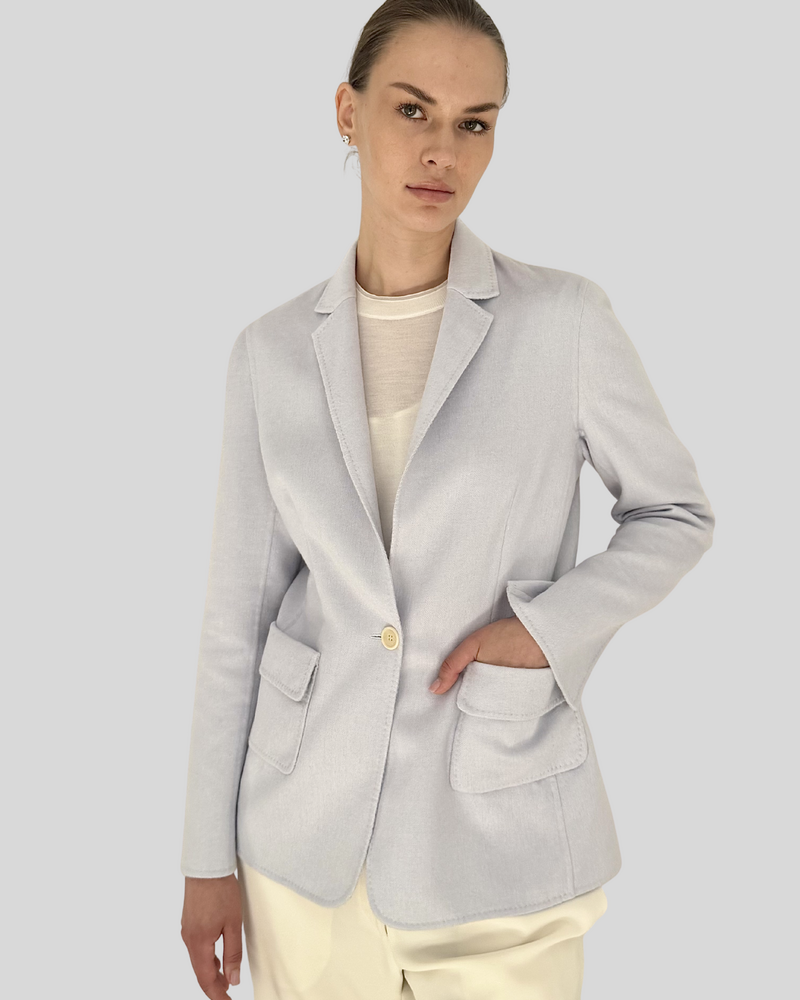DOUBLE FACED BLAZER: BLUE