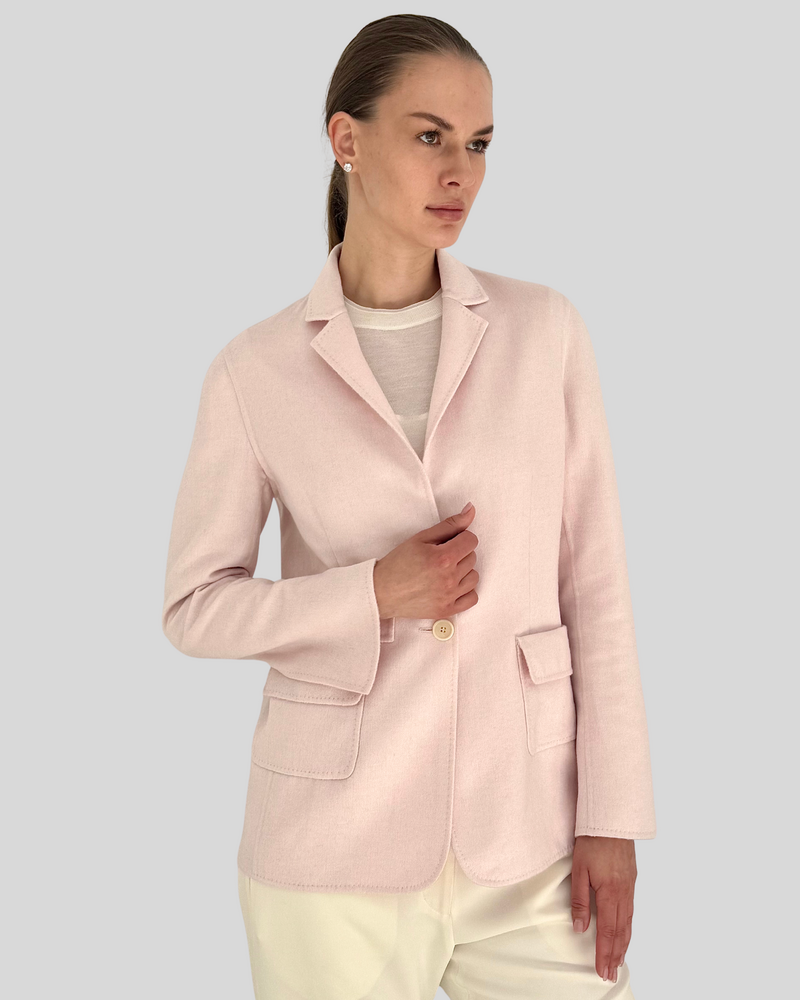 DOUBLE FACED BLAZER: PINK