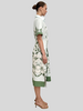HALF-SLEEVES DRESS: APPLE BLOSSOM: LIGHT BLUE