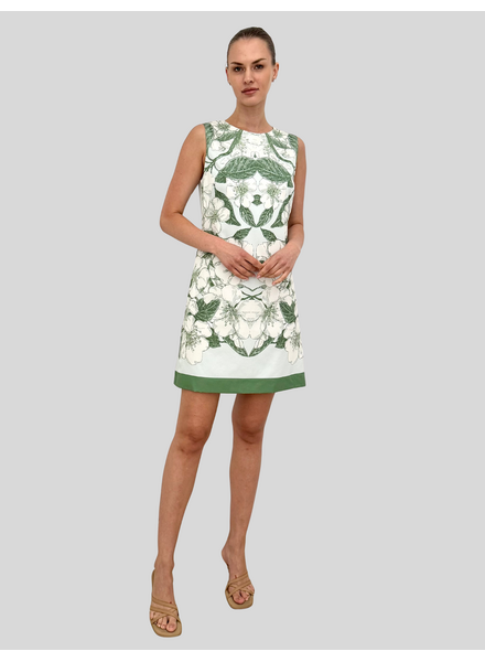 SLEEVELESS DRESS: APPLE BLOSSOM: LIGHT BLUE