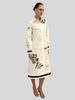 LONG SLEEVE DRESS WITH BELT: OLIVES: GREEN