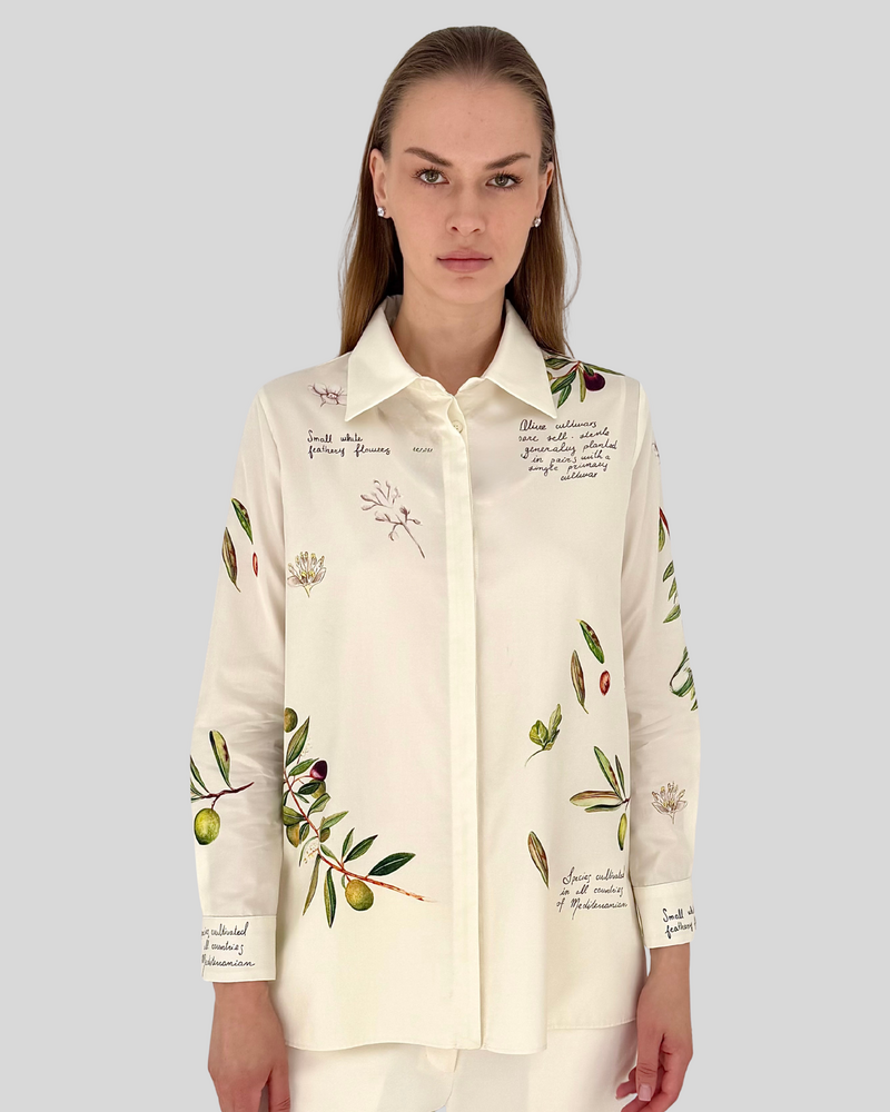 LONG SLEEVE SHIRT: OLIVES: GREEN