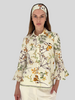 CLASSIC SHIRT RUFFLE SLEEVE: MARGARITA: IVORY