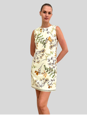 SLEEVELESS DRESS: MARGARITA: IVORY