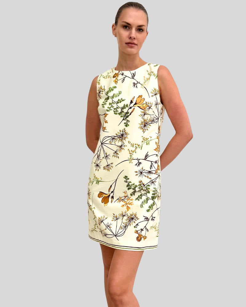 SLEEVELESS DRESS: MARGARITA: IVORY