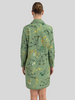 LONG SLEEVE SHIRT DRESS: MARGARITA: GREEN
