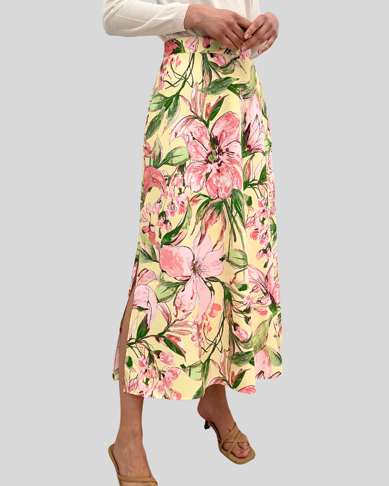 MAXI SKIRT: SICILY: VANILLA