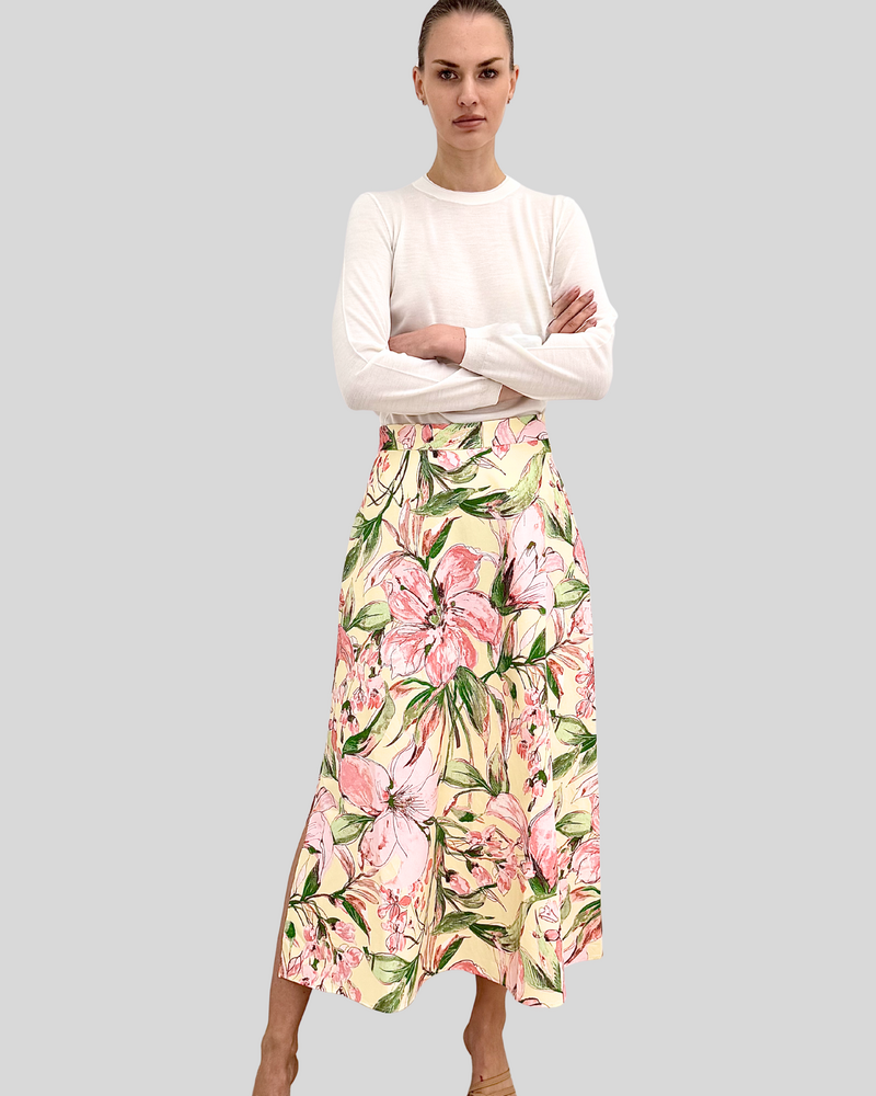 MAXI SKIRT: SICILY: VANILLA