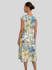 LONG DRESS WITH CAP SLEEVES: SICILY: BLUE