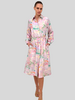 SHIRT DRESS WITH BELT: SPELLO: PINK