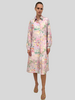SHIRT DRESS WITH BELT: SPELLO: PINK