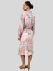 SHIRT DRESS WITH BELT: SPELLO: PINK