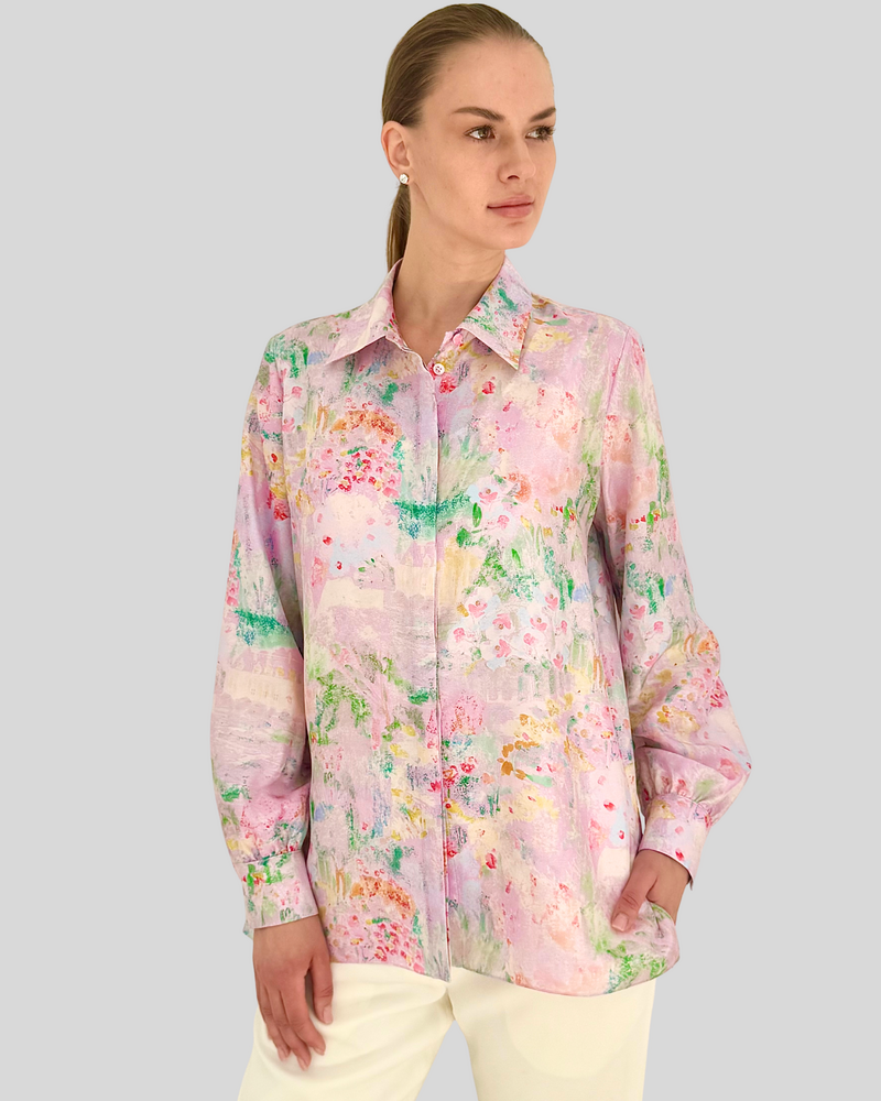 LONG SLEEVE SHIRT: SPELLO: PINK