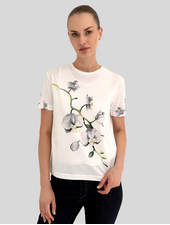 T-SHIRT: ORCHID: SILVER