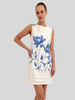 SLEEVELESS DRESS: EMBROIDERY: BLUE