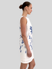 SLEEVELESS DRESS: EMBROIDERY: BLUE