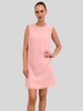 SLEEVELESS DRESS: TWEED: PINK