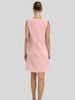 SLEEVELESS DRESS: TWEED: PINK