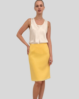 TWEED SKIRT: YELLOW