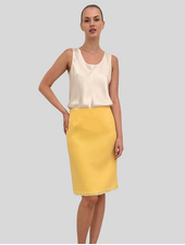 TWEED SKIRT: YELLOW