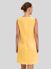 SLEEVELESS DRESS: TWEED: YELLOW