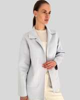 DOUBLE FACED JACKET: BLUE