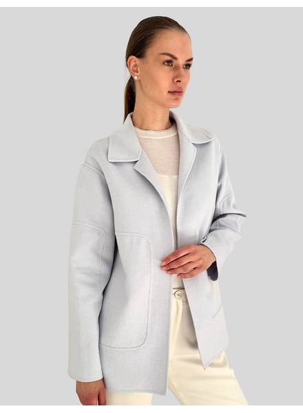 DOUBLE FACED JACKET: BLUE