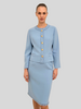 TWEED SKIRT: BLUE