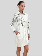 STRAIGHT CUT DRESS: ORCHID: SILVER