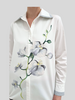 CLASSIC SHIRT WITH DOUBLE COLLAR: ORCHID: SILVER