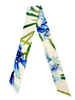 COTTON TWILLY: DANCING LADY FLOWER PRINT: BLUE- 32" x 3"