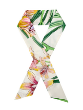 COTTON TWILLY: DANCING LADY FLOWER PRINT: PINK- 32" x 3"