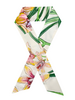 COTTON TWILLY: DANCING LADY FLOWER PRINT: PINK- 32" x 3"