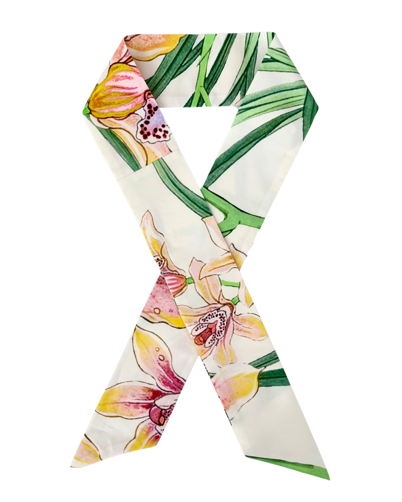 COTTON TWILLY: DANCING LADY FLOWER PRINT: PINK- 32" x 3"