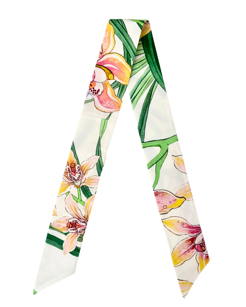 COTTON TWILLY: DANCING LADY FLOWER PRINT: PINK- 32" x 3"