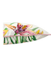 COTTON QUILTED PILLOW: DANCING LADY FLOWER: PINK