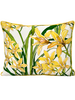 COTTON QUILTED PILLOW: DANCING LADY FLOWER: YELLOW