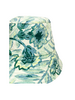 PRINTED SILK TWILL BUCKET HAT: CORSICA: GREEN