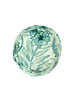 PRINTED SILK TWILL BUCKET HAT: CORSICA: GREEN