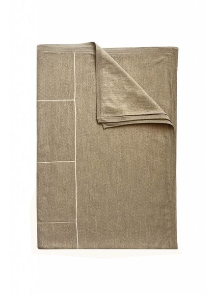 CORTINA THROW: BEIGE-IVORY