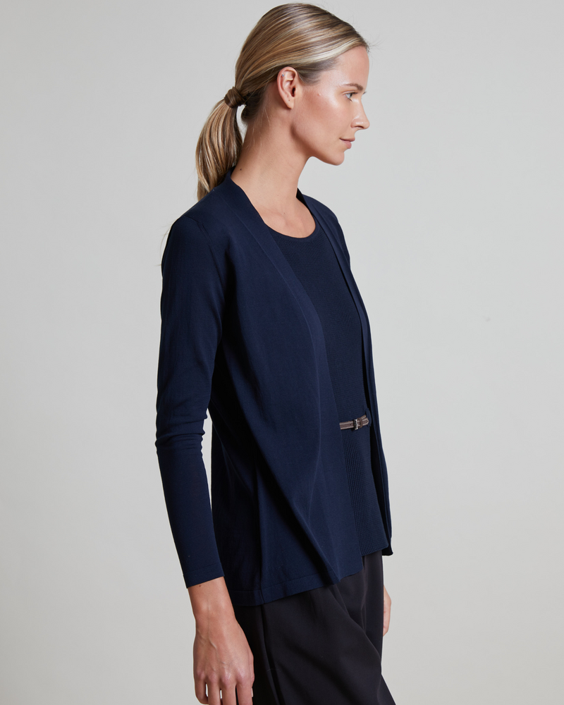 COTTON 2 IN 1 SET WITH BUCKLE: NAVY