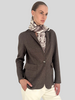 DOUBLE FACED BLAZER: BROWN
